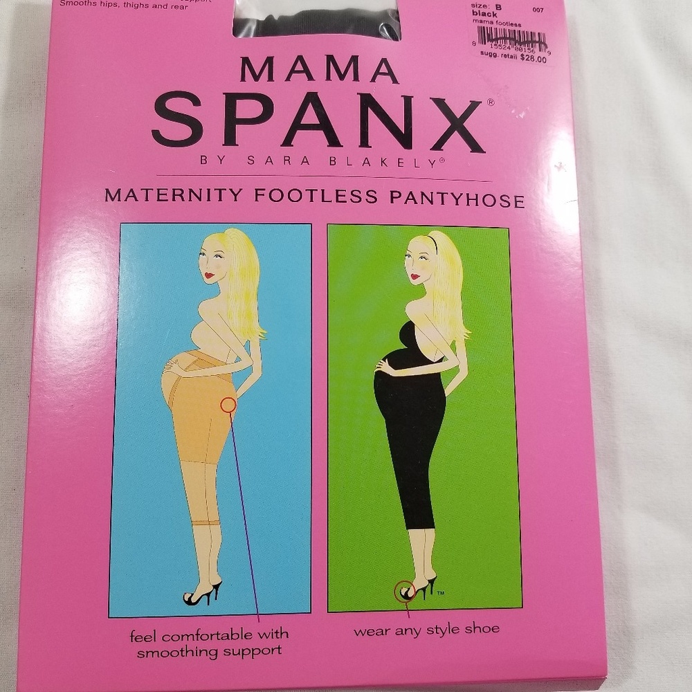Mama Spanx Black Maternity Sz B